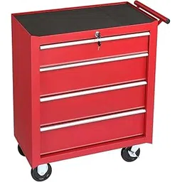 Heavy-Duty Rolling Tool Chest with 4 Drawers, Lock & Key, Secure Metal Storage for Workshop Organization-picture-14