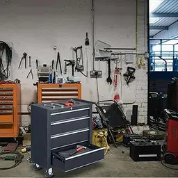 Heavy-Duty Rolling Tool Chest with Lock & Key: Secure Mobile Storage for Workshop & Garage-picture-24