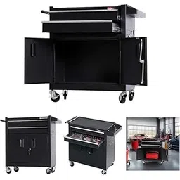 Heavy-Duty Rolling Tool Chest with Lockable Doors - Secure & Mobile Tool Storage Solution-picture-13