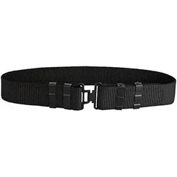 Heavy Duty Tactical Nylon Combat Belt, Quick Release Buckle, Military Grade Security Belt, Adjustable Black | SECURITY GUARD/NCC CADET UNIFORM BELT BLACK-picture-42