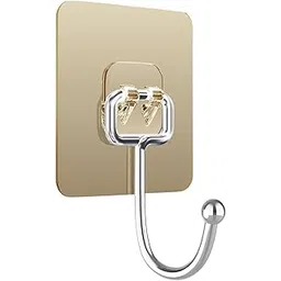 Heavy Duty Wall Hooks, Style-1, Stainless Steel, 7x7 cm, Self-Adhesive, Modern, Waterproof, Reusable, for Kitchen Towels, Coats, 10 Pack-picture-28