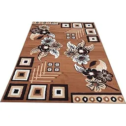 Heavy thikness Quality Carpet for Living Room and Drawing Room Size 8x10 feet Gold Color Carpet-picture-26