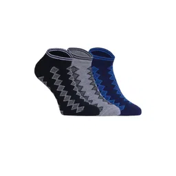 HEBTROCO Men Pack of 3 Cotton Ankle Length Socks-picture-25