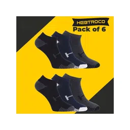 HEBTROCO Unisex Pack Of 6 Striped Ankle Length Socks-picture-14