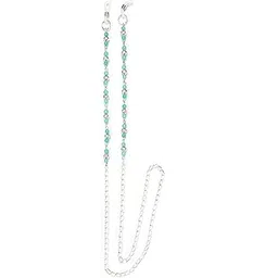 heddz Lightweight Acrylic Beads Small Silver Filigree Pastel Spectacle Chain For Women Chain Lanyard String for Eyewear Frames, Specs, Reading Glasses, Sunglasses, Goggles and Eyeglasses-picture-19