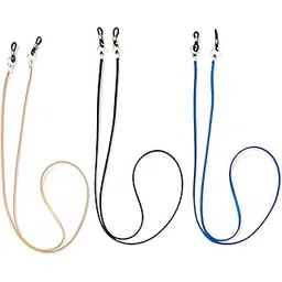 heddz Soft Leather Cord Spectacle Chain For Men (Set of 3) Black Beige & Royal Blue - Unisex Lanyard Chains And Spectacle Holders - Leather Eye Glasses Chain Eyeglass Holders-picture-21