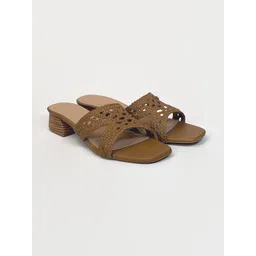 HEEL YOUR SOLE Leather Block Mules-picture-49