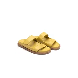 HEEL YOUR SOLE Leather Open Toe Flats-picture-2