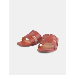 HEEL YOUR SOLE Women Leather Open Toe Flats-picture-6