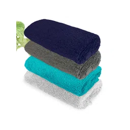 Heelium Blue & Grey 4-Pcs 600 GSM Anti-Bacterial Bamboo Face Towels-picture-15