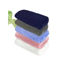 Heelium Blue & Grey 5-Pcs 600 GSM Bamboo Anti-Bacterial Face Towels-picture-29