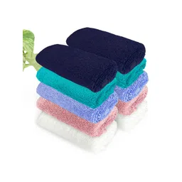 Heelium Blue & Teal 10-Pcs 600 GSM Anti-Bacterial Bamboo Face Towels-picture-19
