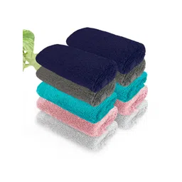 Heelium Blue & Teal 10-Pcs 600 GSM Anti-Bacterial Bamboo Face Towels-picture-24