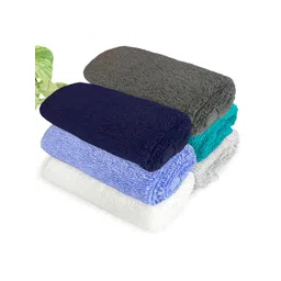 Heelium Blue & Teal 6-Pcs 600 GSM Bamboo Anti-Bacterial Face Towels-picture-35