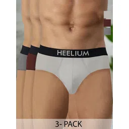Heelium Men Pack Of 3 Bamboo Super Soft & Odour Free Comfort Fit Briefs P3-BRIEF-DGREDLG-S-picture-32