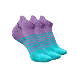 Heelium Men Pack Of 3 Striped Ankle-Length Socks-picture-34