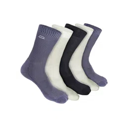 Heelium Men Pack Of 5 Odour-Free Breathable Bamboo Crew Length Socks image 1