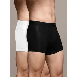 Heelium Pack Of 2 Mid-Rise Trunks DUP-P2-KEYHOLETRK-BLKWHT-S-picture-25