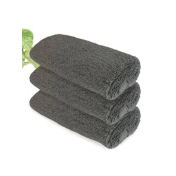 Heelium Set of 3 Grey Solid 600 GSM Face Towels-picture-32