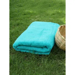 Heelium Teal Blue Solid 600GSM Super Soft Quick Absorbent Bamboo Bath Towel-picture-40
