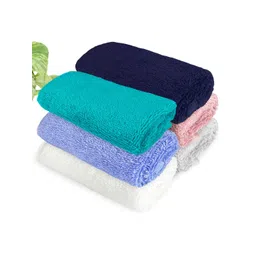 Heelium White &  Light Grey6 Pcs Bamboo 600GSM Anti Bacterial Face Towels-picture-27