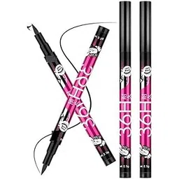 Heeva Creation 36 H Long Lasting Waterproof Liquid Black Eyeliner.(Pack Of 2).Colour-Black.-picture-36