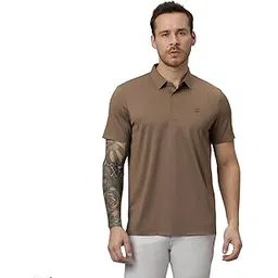 hektor Men’s Bonded Hidden Button Polo Twill–Premium Nylon Polo|Casual Regular Fit Short Sleeve Polo T-Shirt-picture-15