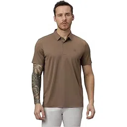 hektor Men’s Bonded Hidden Button Polo Twill–Premium Nylon Polo|Casual Regular Fit Short Sleeve Polo T-Shirt-picture-18
