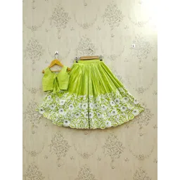 Helene Girls Embellished Thread Work Ready to Wear Lehenga &-picture-22