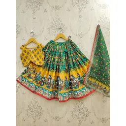 Helene Girls Printed Ready to Wear Lehenga & Blouse With Dupatta-picture-45