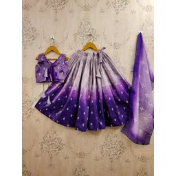 Helene Girls Tie and Dye Ready to Wear Lehenga & Blouse With Dupatta-picture-15