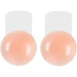 helisha Women's & Girls Pasties Slicone Wire Free Stick-On Free-Bra, Silicone Nipple Cover Bra Pad - Adhesive Reusable Nipple Pads(Free-Size)-picture-23