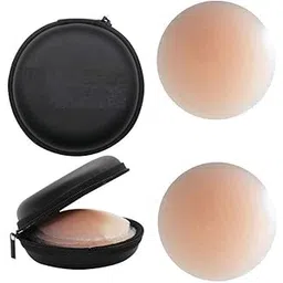 helisha Women's & Girls Reusable Nipple Cover - Silicone Nipple Cover Bra Pad - Adhesive Reusable Nipple Pads - Thin Silicone Nipple Cover Pasties (Free-Size)-picture-27