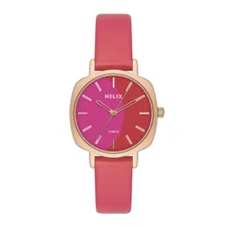 Helix Women Brass Dial & Leather Straps Analogue Watch TW057HL01-picture-11