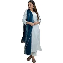 hella fashions Women's 2.4 Meter Premium Chiffon Dupatta, Lightweight & Breathable, Ideal for Summer Styling-picture-14