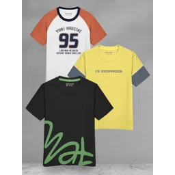 HELLCAT Boys 3 Printed Applique T-shirt-picture-24