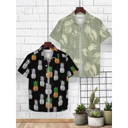 HELLCAT Boys Floral Opaque Checked Casual Shirt-picture-21