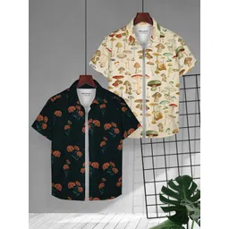 HELLCAT Boys Floral Opaque Printed Casual Shirt-picture-39