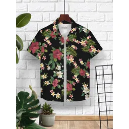 HELLCAT Boys Floral Opaque Printed Casual Shirt-image-20