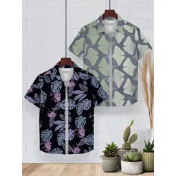 HELLCAT Boys Floral Opaque Printed Casual Shirt-picture-39