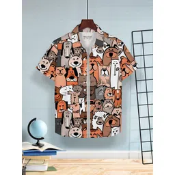 HELLCAT Boys Floral Opaque Printed Casual Shirt-picture-23