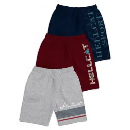 HELLCAT Boys Multi Printed Shorts (Pack Of 3)-picture-12
