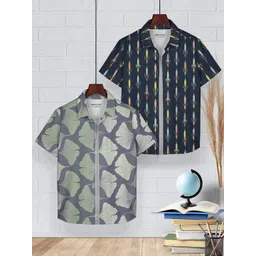 HELLCAT Boys Opaque Printed Casual Shirt-picture-36