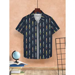 HELLCAT Boys Opaque Printed Casual Shirt-picture-28