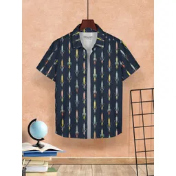 HELLCAT Boys Opaque Printed Casual Shirt-picture-38