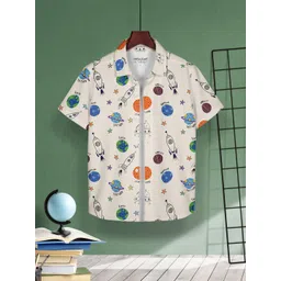 HELLCAT Boys Opaque Printed Casual Shirt image 1