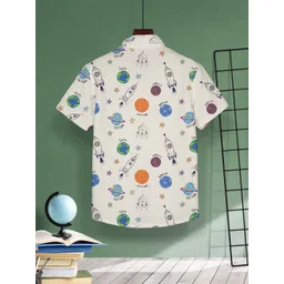 HELLCAT Boys Opaque Printed Casual Shirt image 2