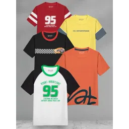 Hellcat Boys Orange Regular Fit Graphic T-Shirt-picture-41