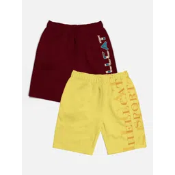 HELLCAT Boys Pack of 2 Cotton Sports Shorts-picture-55