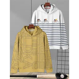 HELLCAT Boys Pack of 2 Printed Hooded Sweatshirt-picture-25